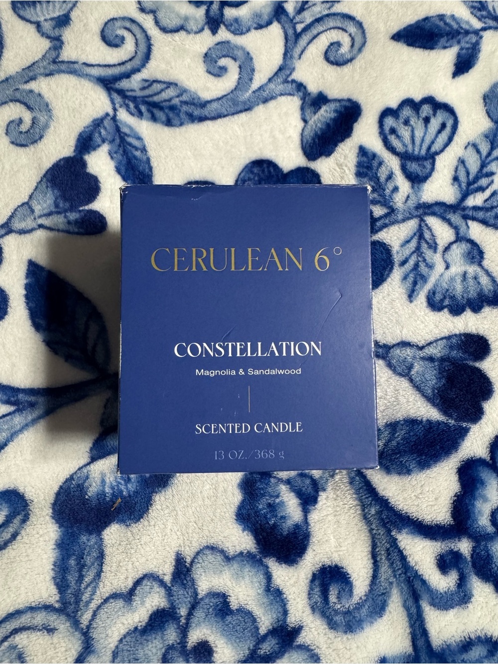 Constellation Magnolia & Sandalwood Scented Candle - Deep Blue